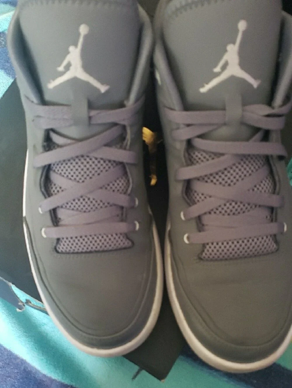 Jordan Flight Origin 3 Cool Grey White Black Box Label - Size 11